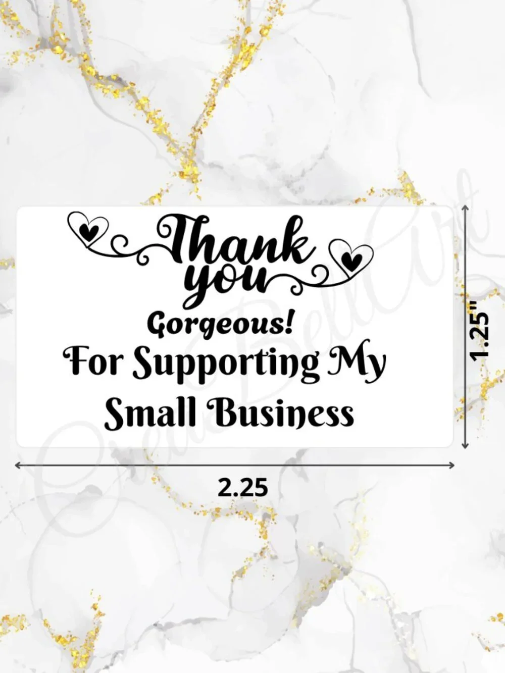100 Thank You Stickers for Packaging | Small Business Labels